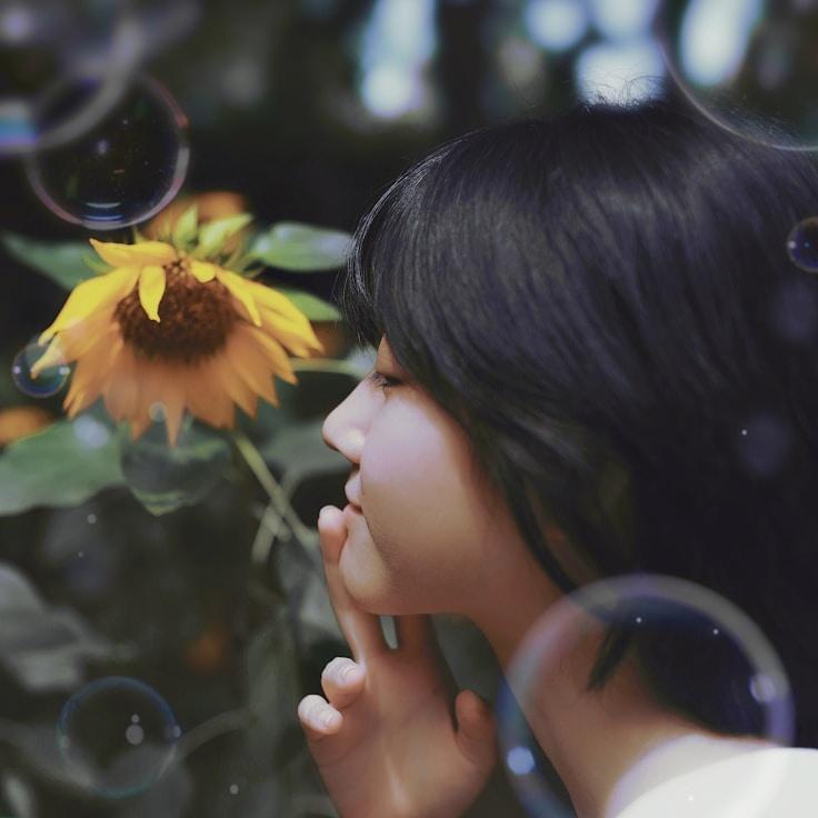 Alex Chen, Lead Design Curator at Vector Harbor Hub, reviewing corporate floral arrangements